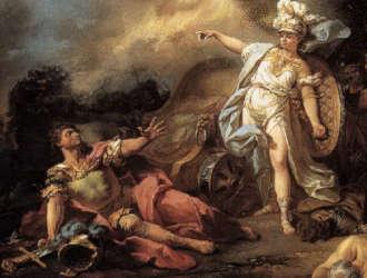 Athena defeated Ares