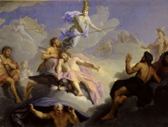 athena jumping out of zeus head